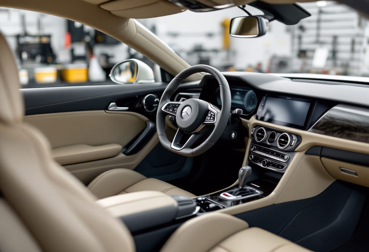 Auto mit installiertem Soundsystem